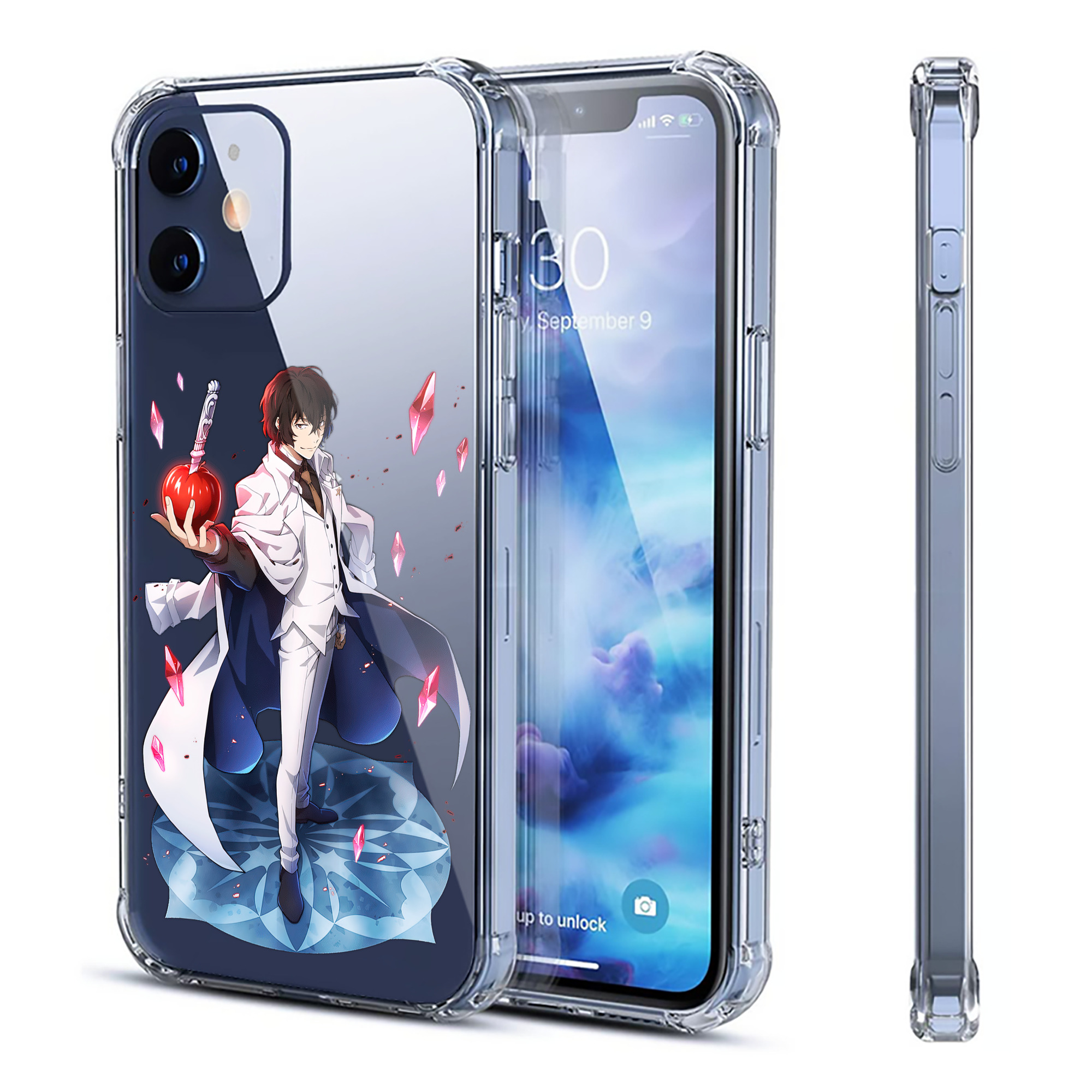 （画像用） 文豪ストレイドッグス Bungo Stray Dogs 【iPhone 12シリーズ対応】透明スマホケース（クリアソフトケース）